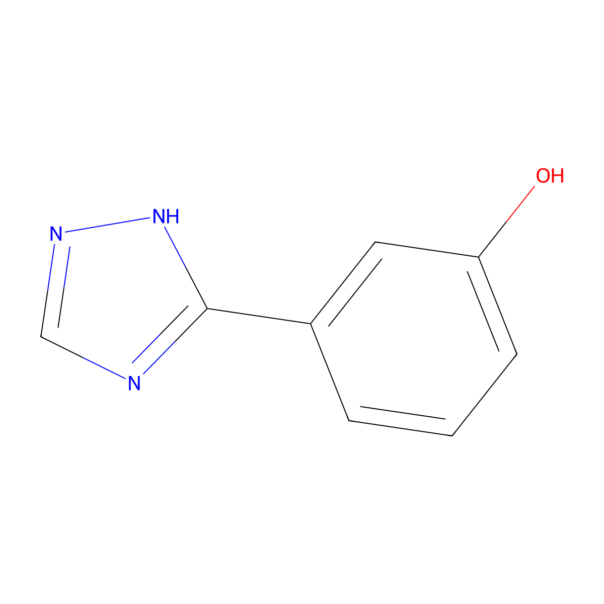 3-(4H-1,2,4-triazol-3-yl)phenol molecular structure, CAS 1333823-62-3