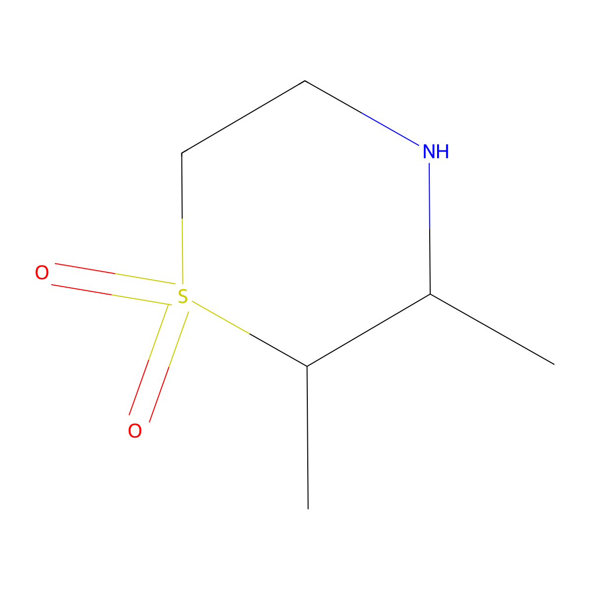 2,3-Dimethyl-1lambda6-thiomorpholine-1,1-dione molecular structure, CAS 1333832-03-3