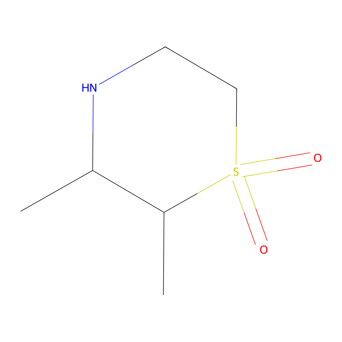 2,3-Dimethyl-1lambda6-thiomorpholine-1,1-dione molecular structure, CAS 1333832-03-3