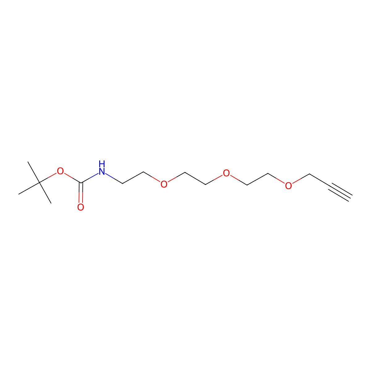 t-Boc-N-Amido-PEG3-propargyl molecular structure, CAS 1333880-60-6