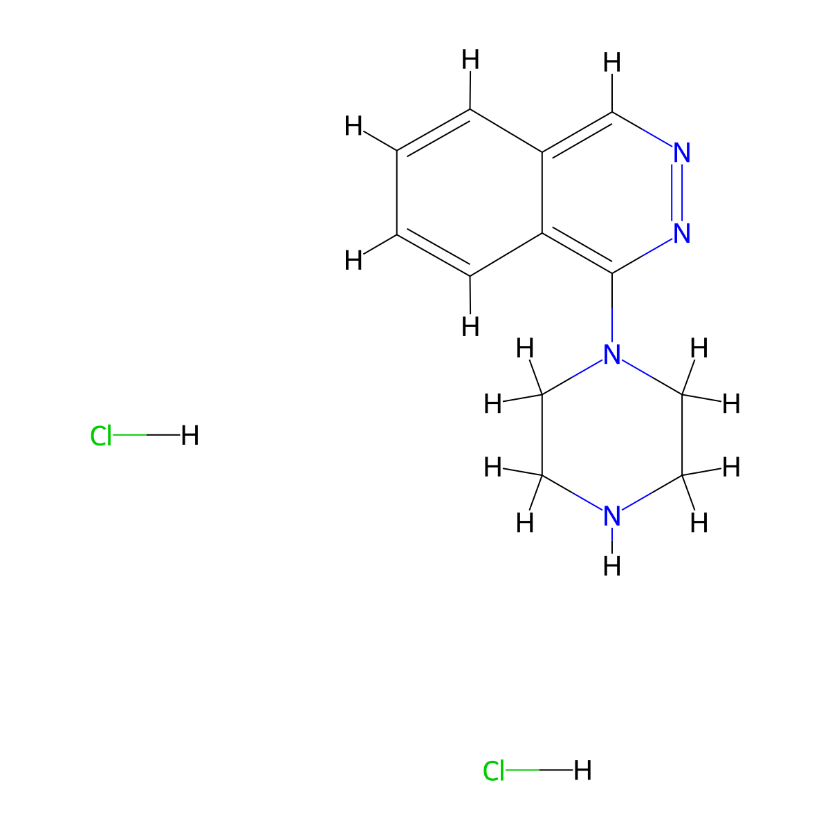 1-(Piperazin-1-yl)phthalazine dihydrochloride molecular structure, CAS 1333898-02-4