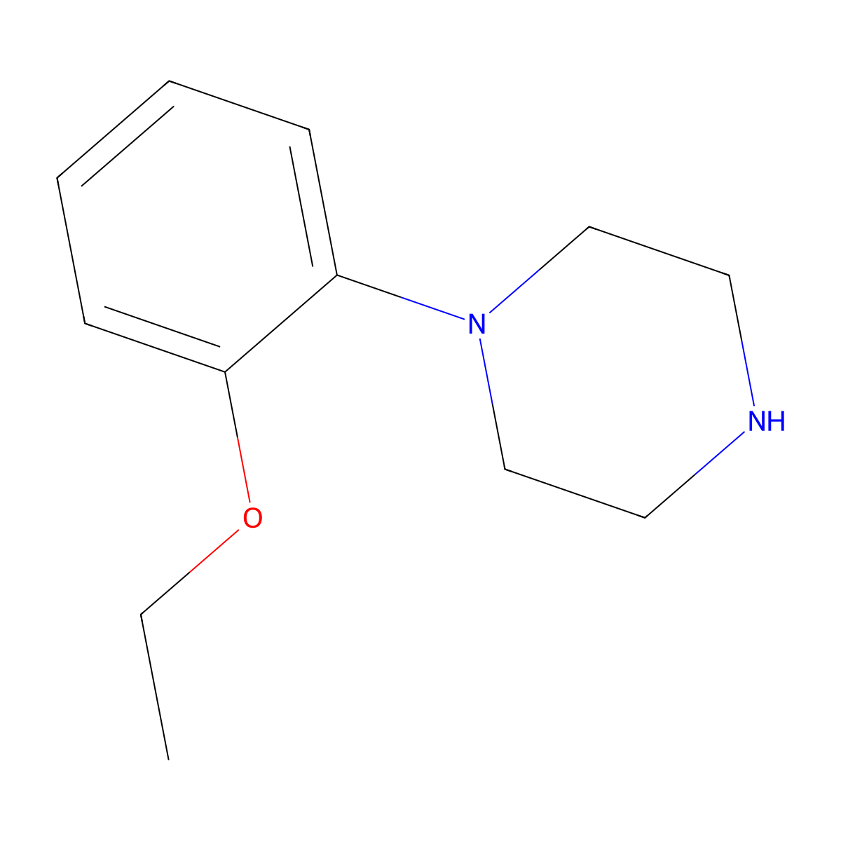 1-(2-Ethoxyphenyl)piperazine molecular structure, CAS 13339-01-0