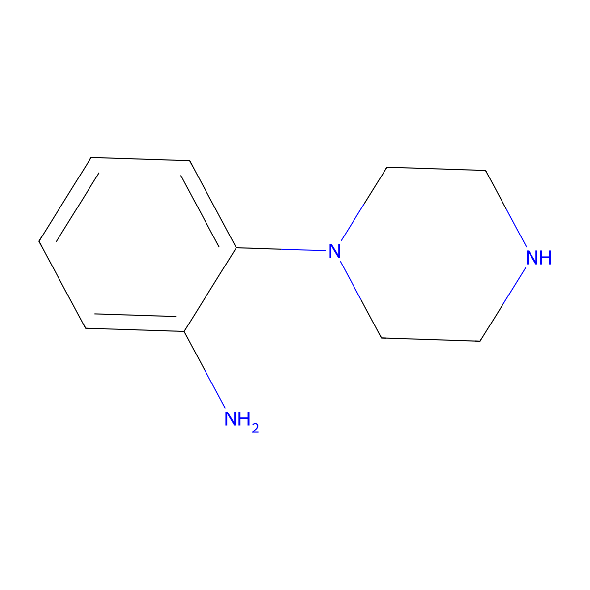 2-(Piperazin-1-yl)benzenamine molecular structure, CAS 13339-02-1