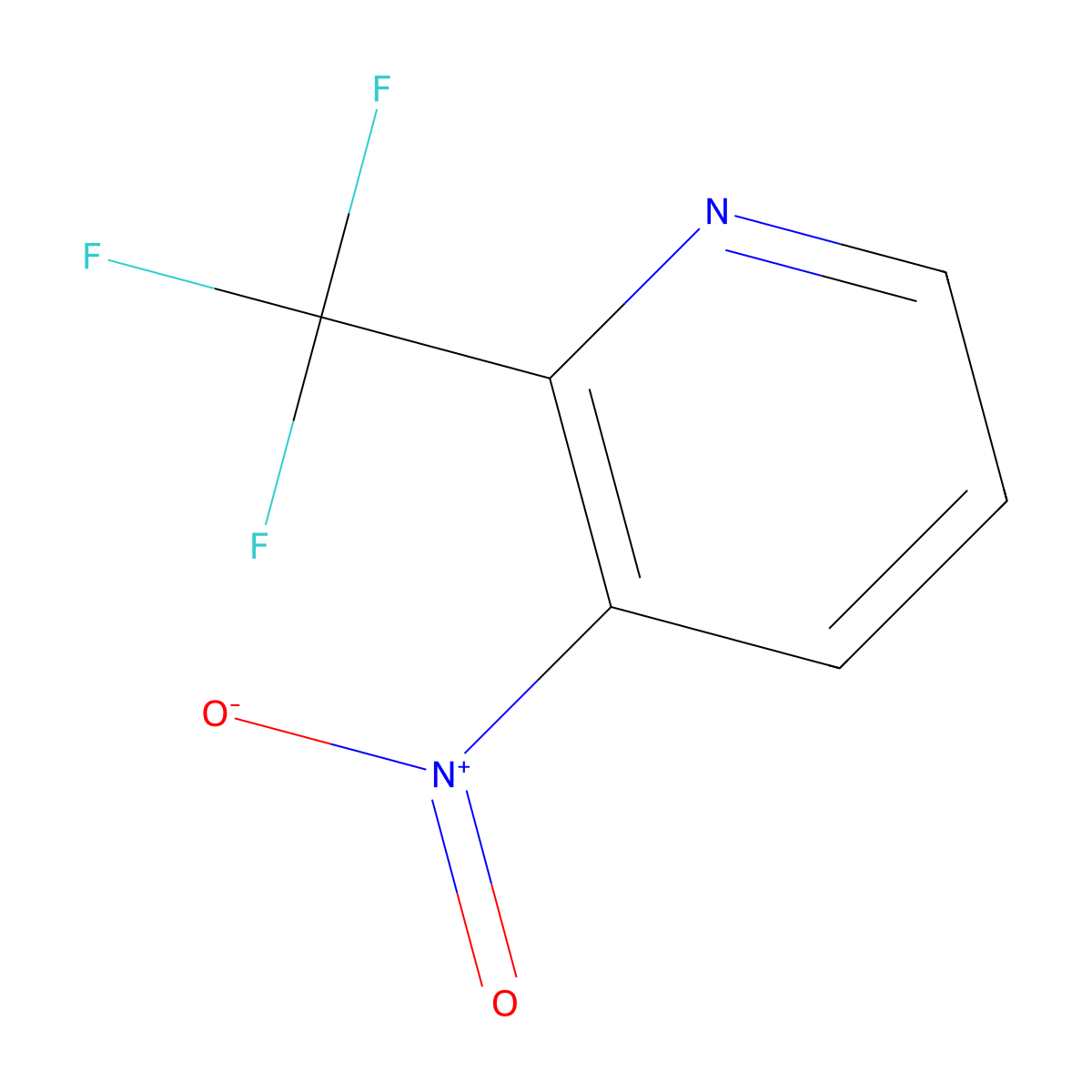 3-Nitro-2-(trifluoromethyl)pyridine molecular structure, CAS 133391-63-6