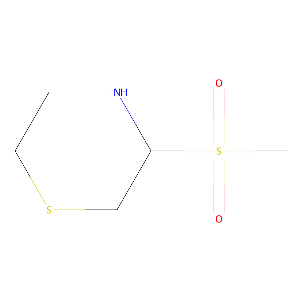 3-Methanesulfonylthiomorpholine molecular structure, CAS 1333919-17-7