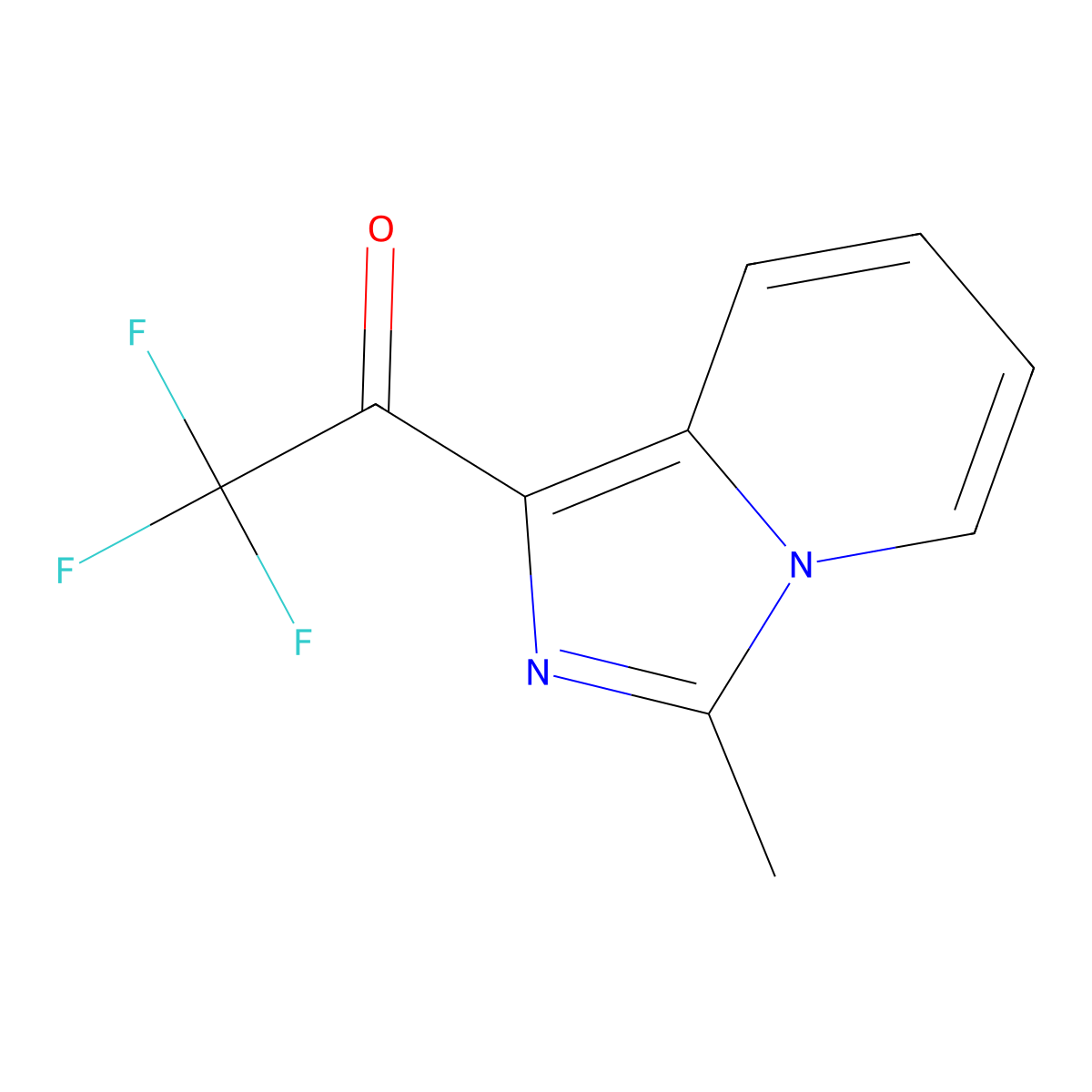 2,2,2-Trifluoro-1-{3-methylimidazo[1,5-a]pyridin-1-yl}ethan-1-one molecular structure, CAS 1333936-39-2