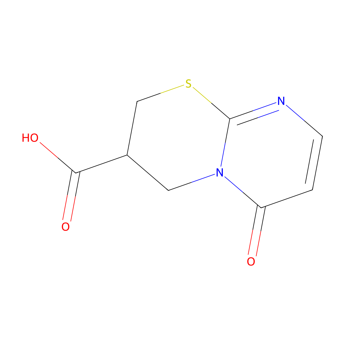 6-Oxo-2H,3H,4H,6H-pyrimido[2,1-B][1,3]thiazine-3-carboxylic acid molecular structure, CAS 1333960-79-4