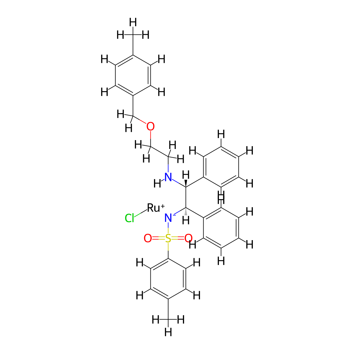 (R,R)-Ts-DENEB(regR) molecular structure, CAS 1333981-84-2