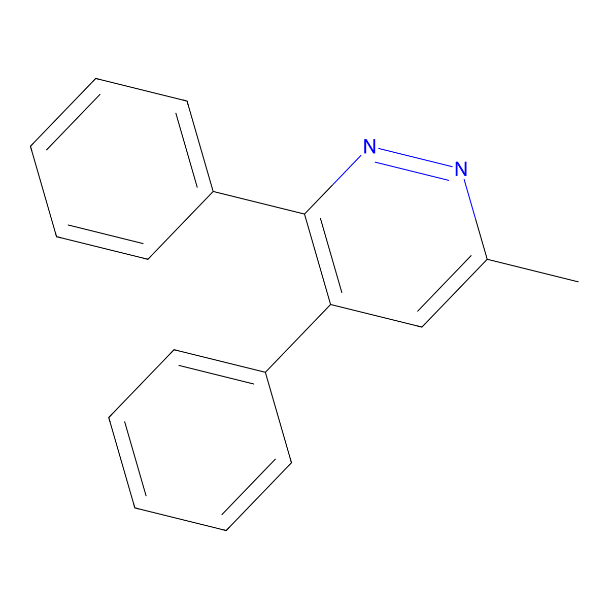 6-Methyl-3,4-diphenylpyridazine molecular structure, CAS 13340-82-4