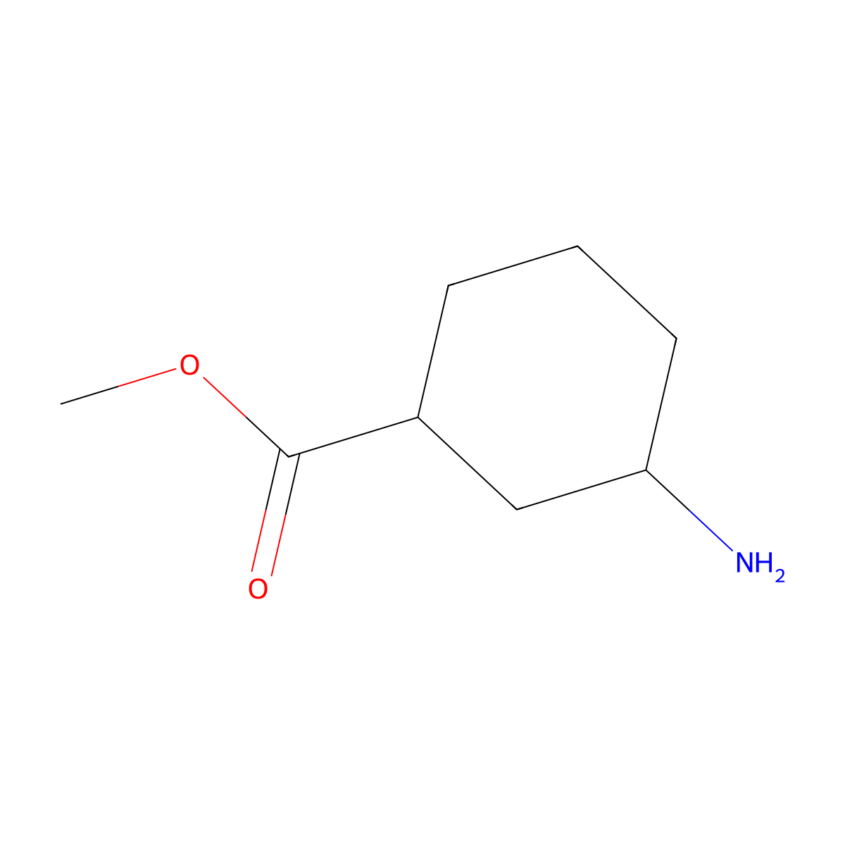 (1R,3S)-Methyl 3-aminocyclohexanecarboxylate molecular structure, CAS 1334036-99-5