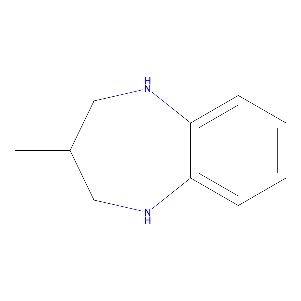 3-methyl-2,3,4,5-tetrahydro-1H-1,5-benzodiazepine molecular structure, CAS 133405-86-4