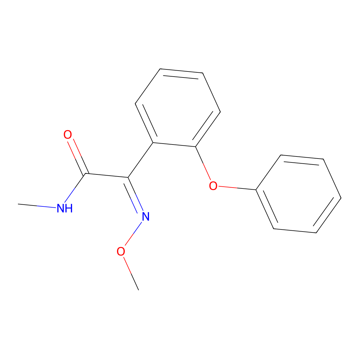 (Z)-Metominostrobin molecular structure, CAS 133408-51-2