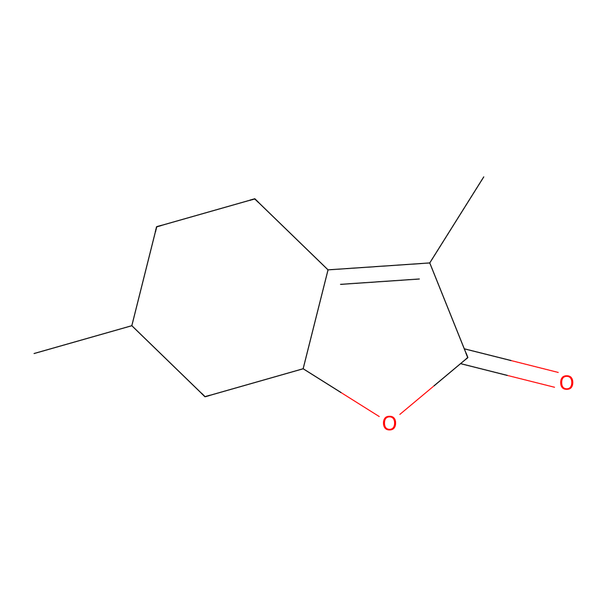 Menthalactone molecular structure, CAS 13341-72-5