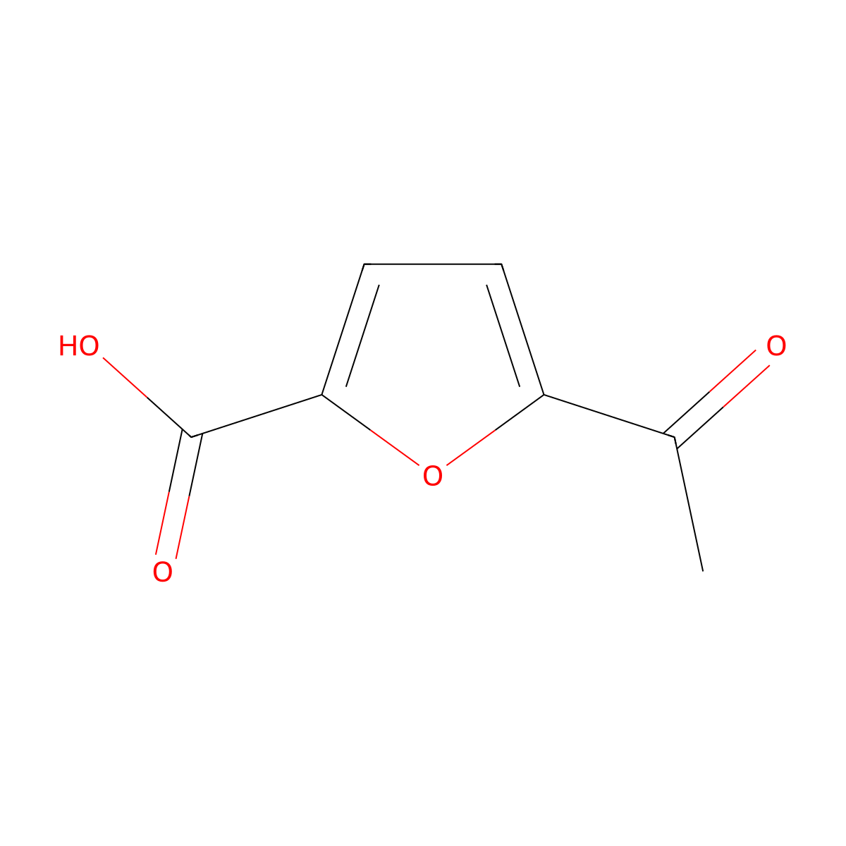 5-Acetylfuran-2-carboxylic acid molecular structure, CAS 13341-77-0