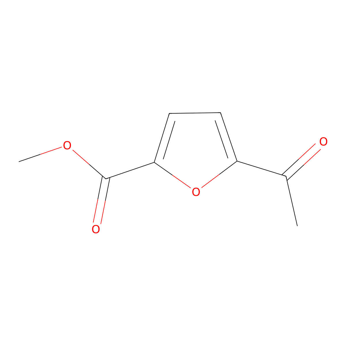 5-acetyl-2-Furancarboxylic acid methyl ester molecular structure, CAS 13341-79-2