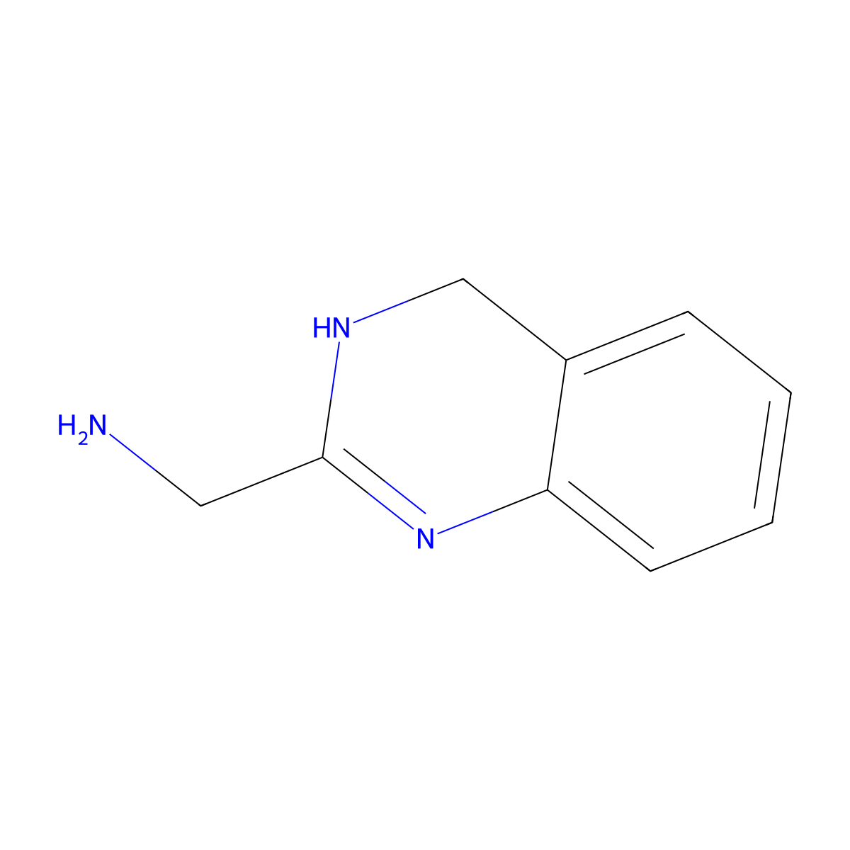 (3,4-Dihydroquinazolin-2-yl)methanamine molecular structure, CAS 1334103-85-3