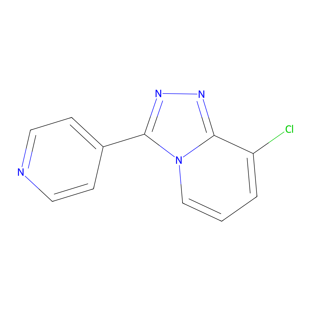 4-{8-Chloro-[1,2,4]triazolo[4,3-a]pyridin-3-yl}pyridine molecular structure, CAS 1334127-85-3
