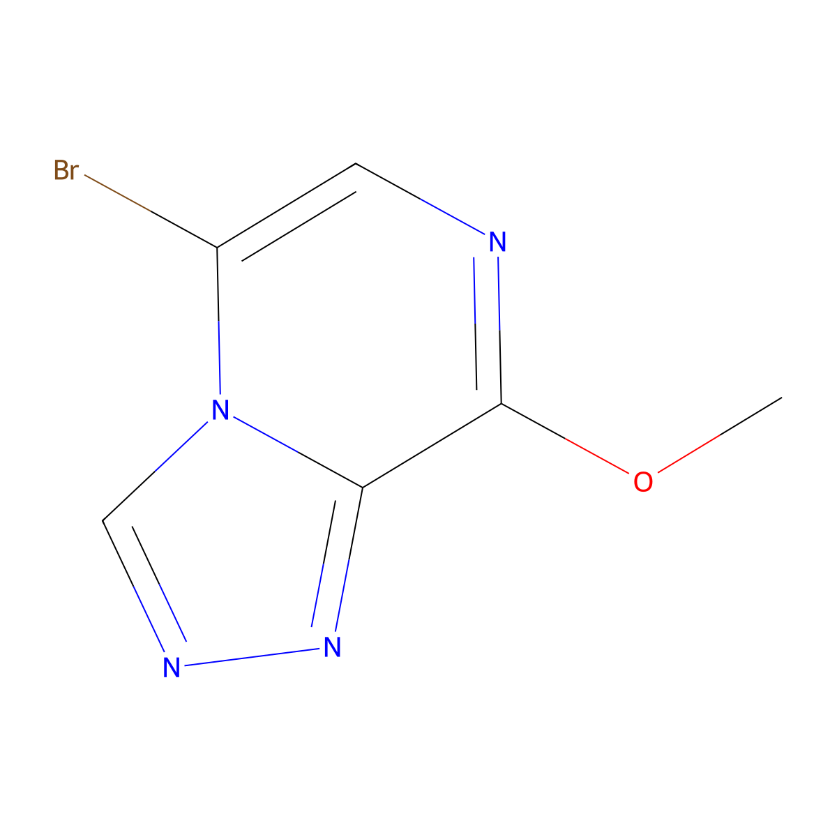 5-Bromo-8-methoxy-[1,2,4]triazolo[4,3-A]pyrazine molecular structure, CAS 1334135-57-7