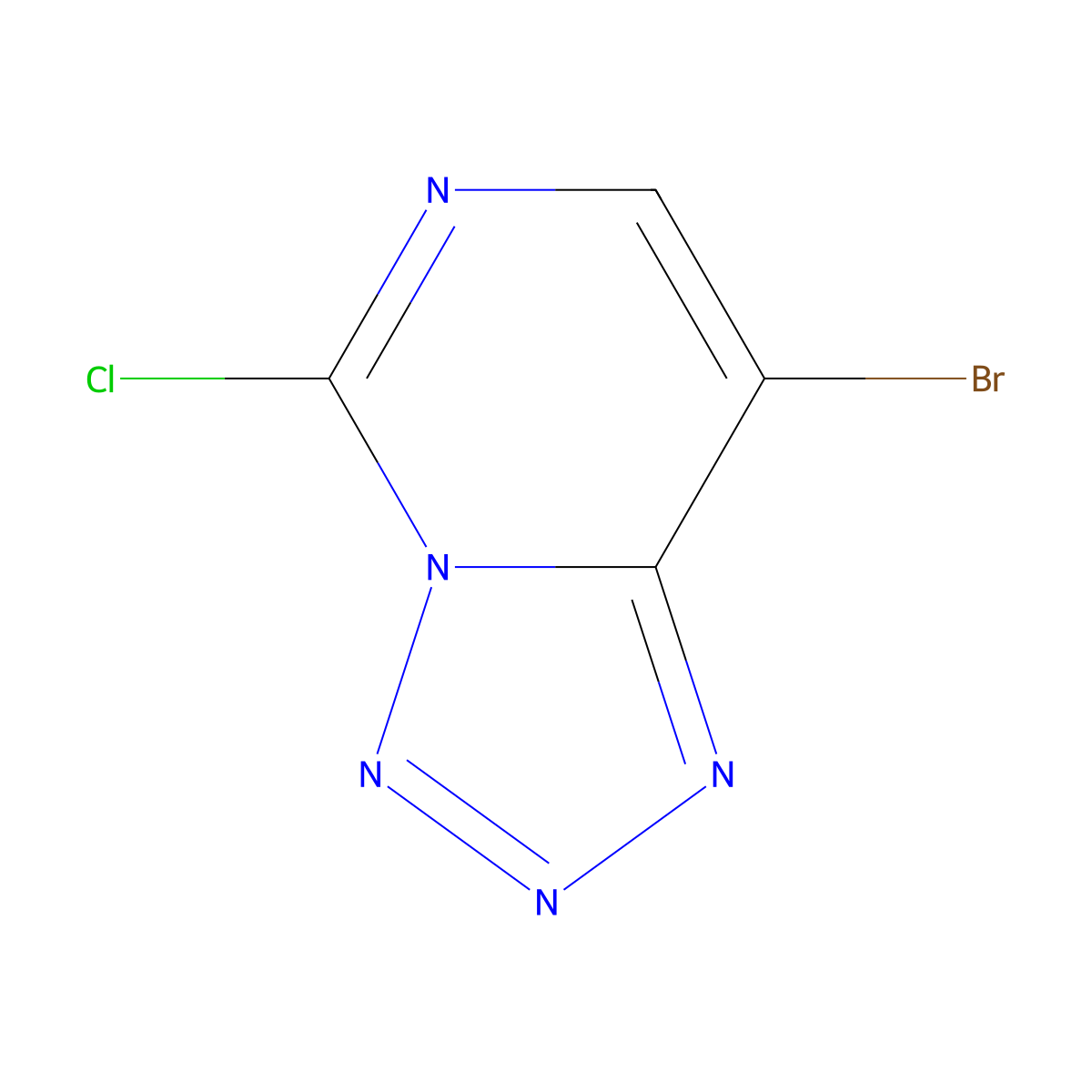 8-Bromo-5-chlorotetrazolo[1,5-C]pyrimidine molecular structure, CAS 1334136-94-5