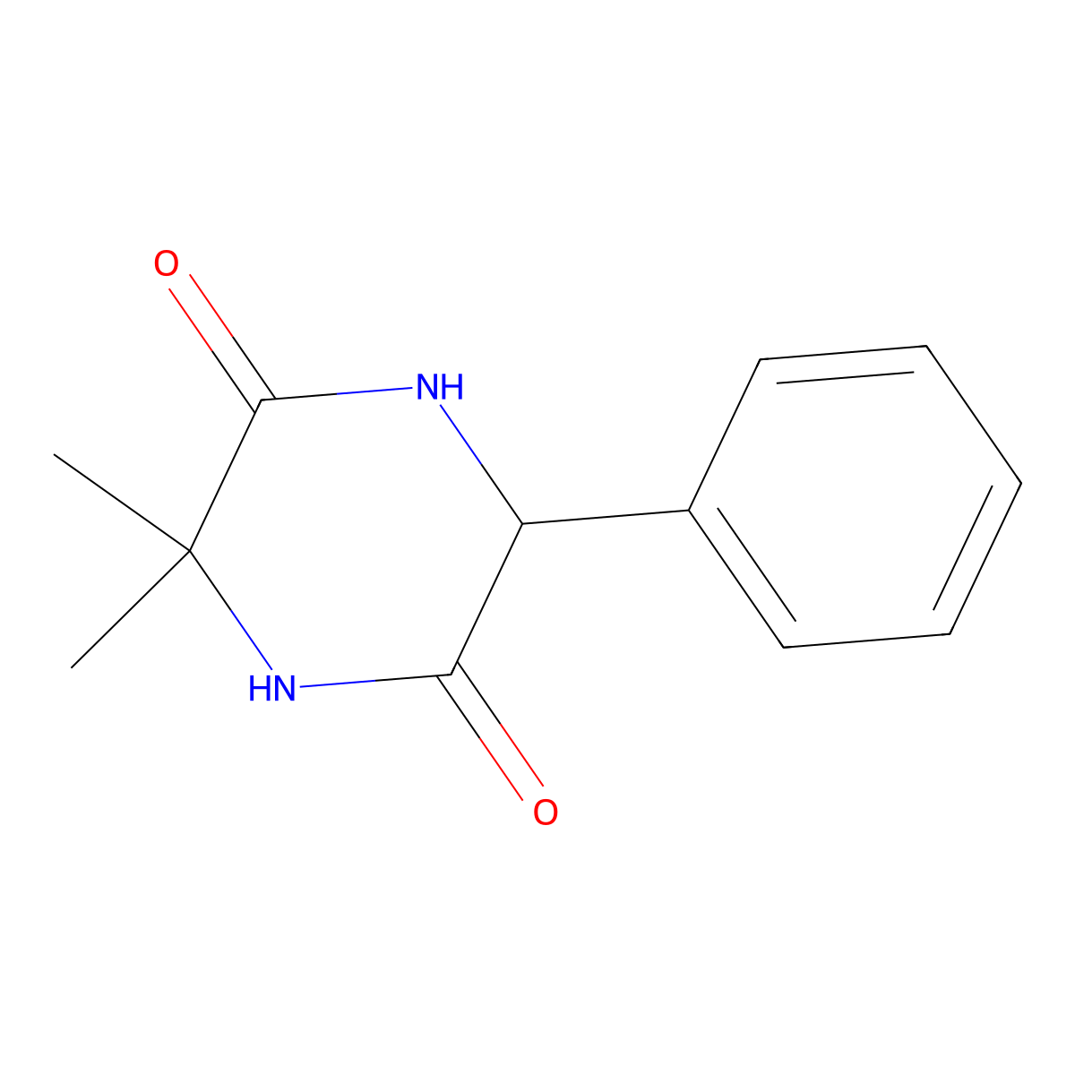 3,3-Dimethyl-6-phenylpiperazine-2,5-dione molecular structure, CAS 1334145-96-8