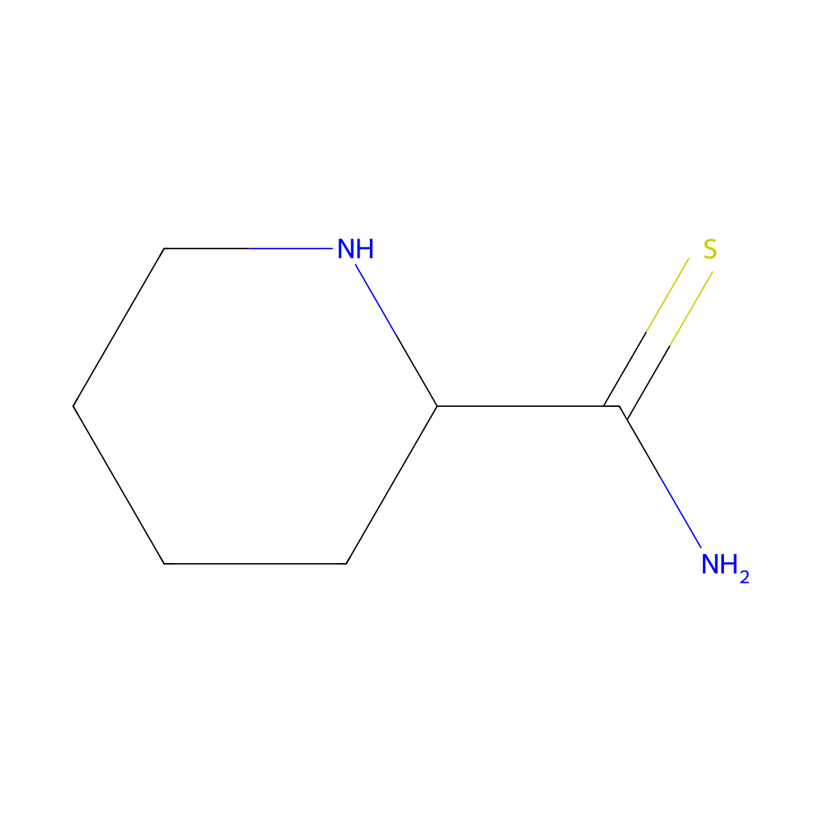 Piperidine-2-carbothioamide molecular structure, CAS 1334146-09-6
