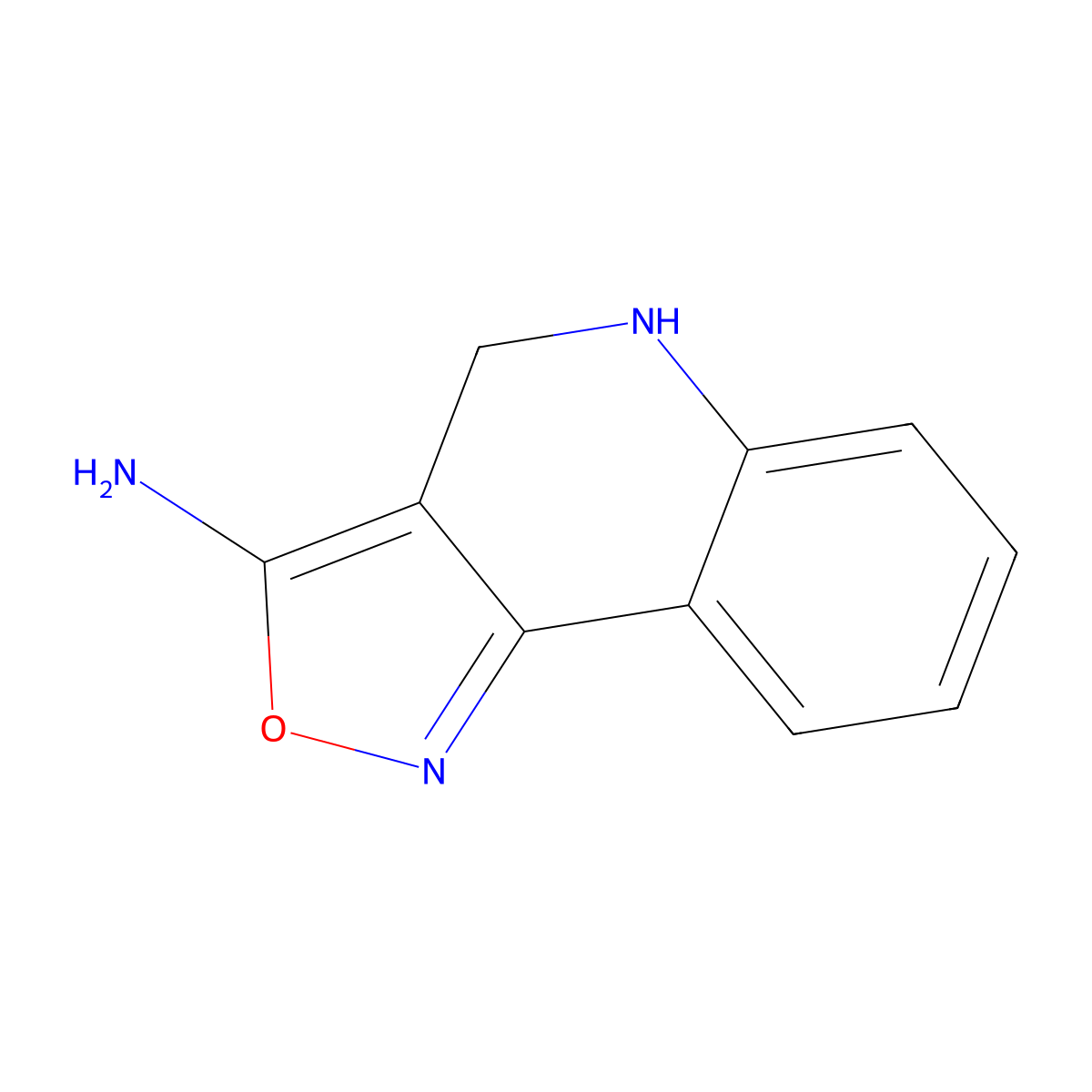 4H,5H-[1,2]oxazolo[4,3-c]quinolin-3-amine molecular structure, CAS 1334146-27-8
