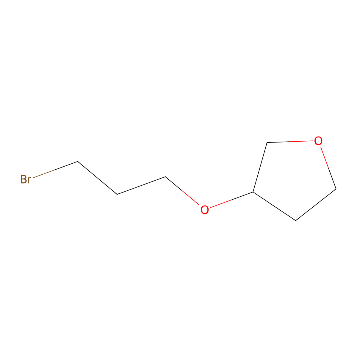 3-(3-Bromopropoxy)oxolane molecular structure, CAS 1334146-34-7