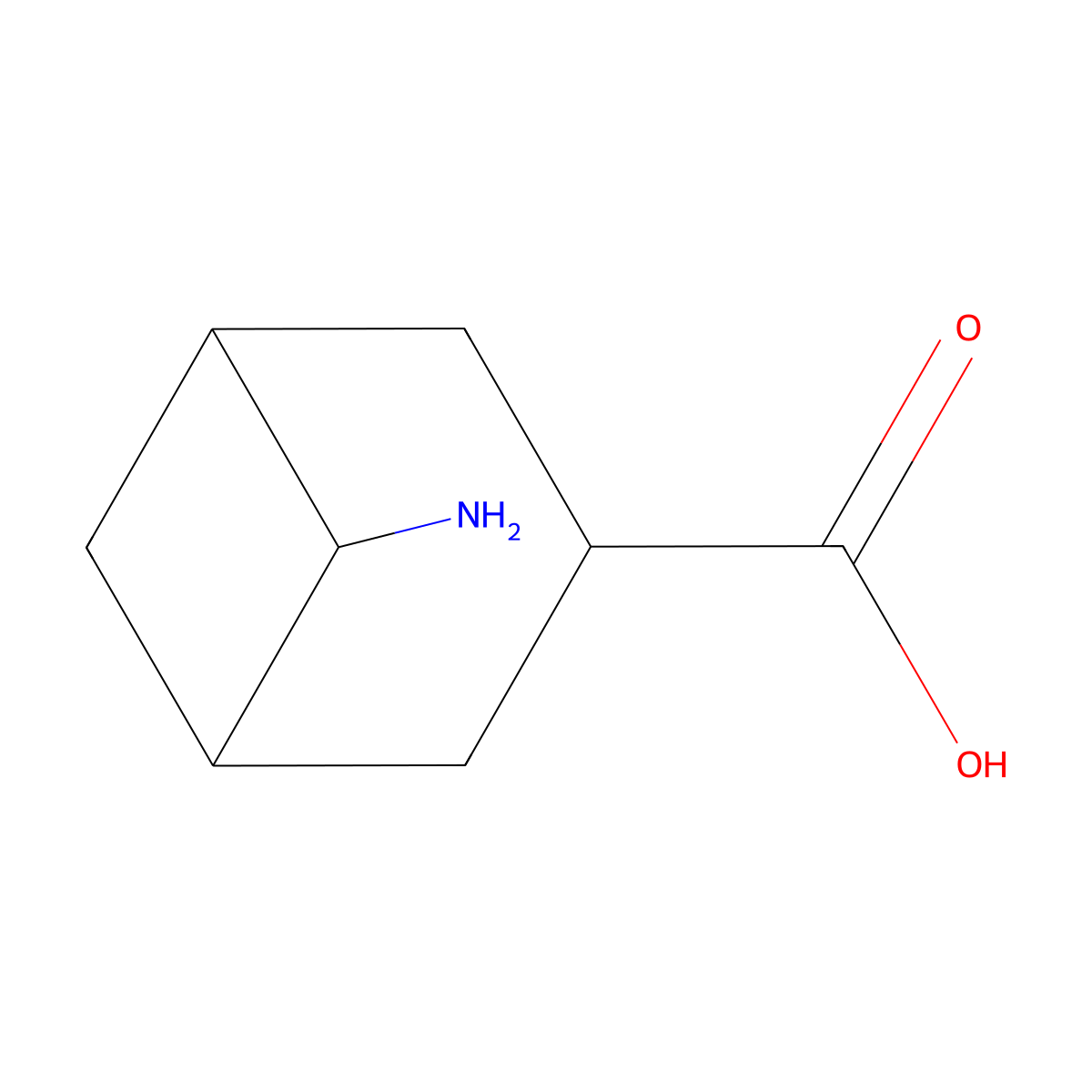 6-Aminobicyclo[3.1.1]heptane-3-carboxylic acid molecular structure, CAS 1334146-36-9