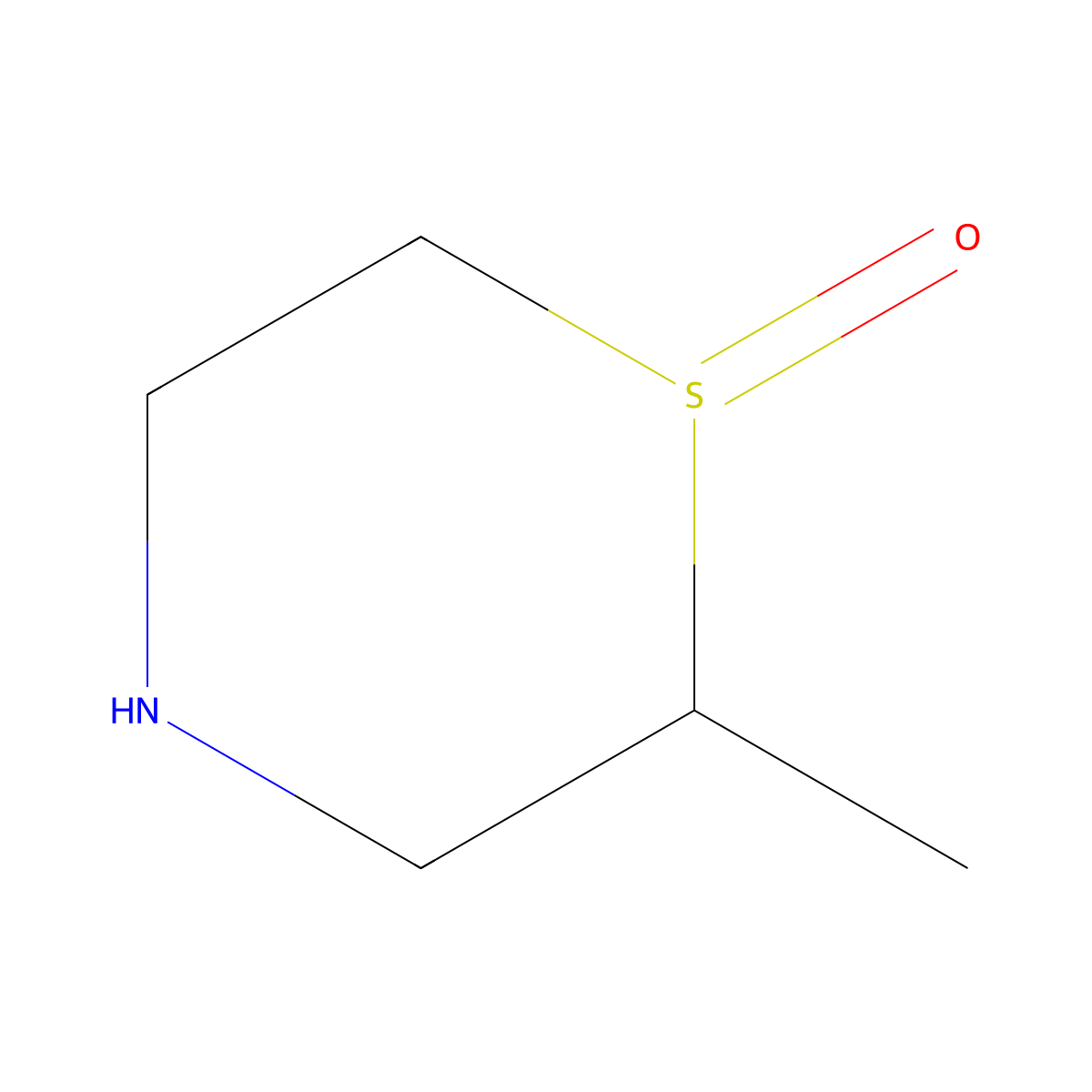 Thiomorpholine, 2-methyl-, 1-oxide molecular structure, CAS 1334146-71-2
