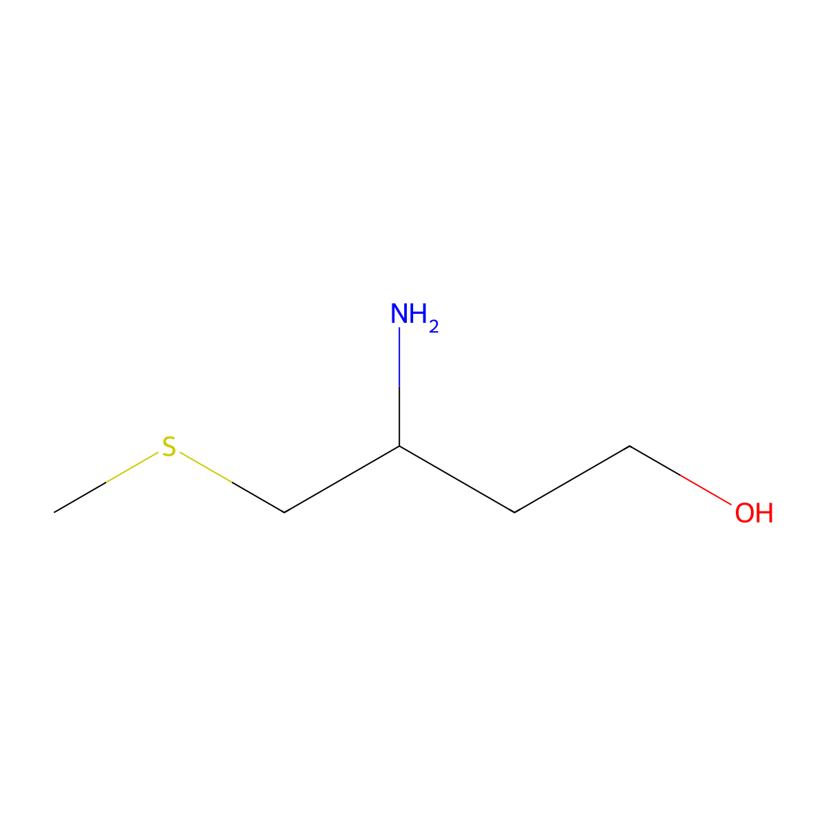 3-Amino-4-(methylsulfanyl)butan-1-ol molecular structure, CAS 1334146-75-6