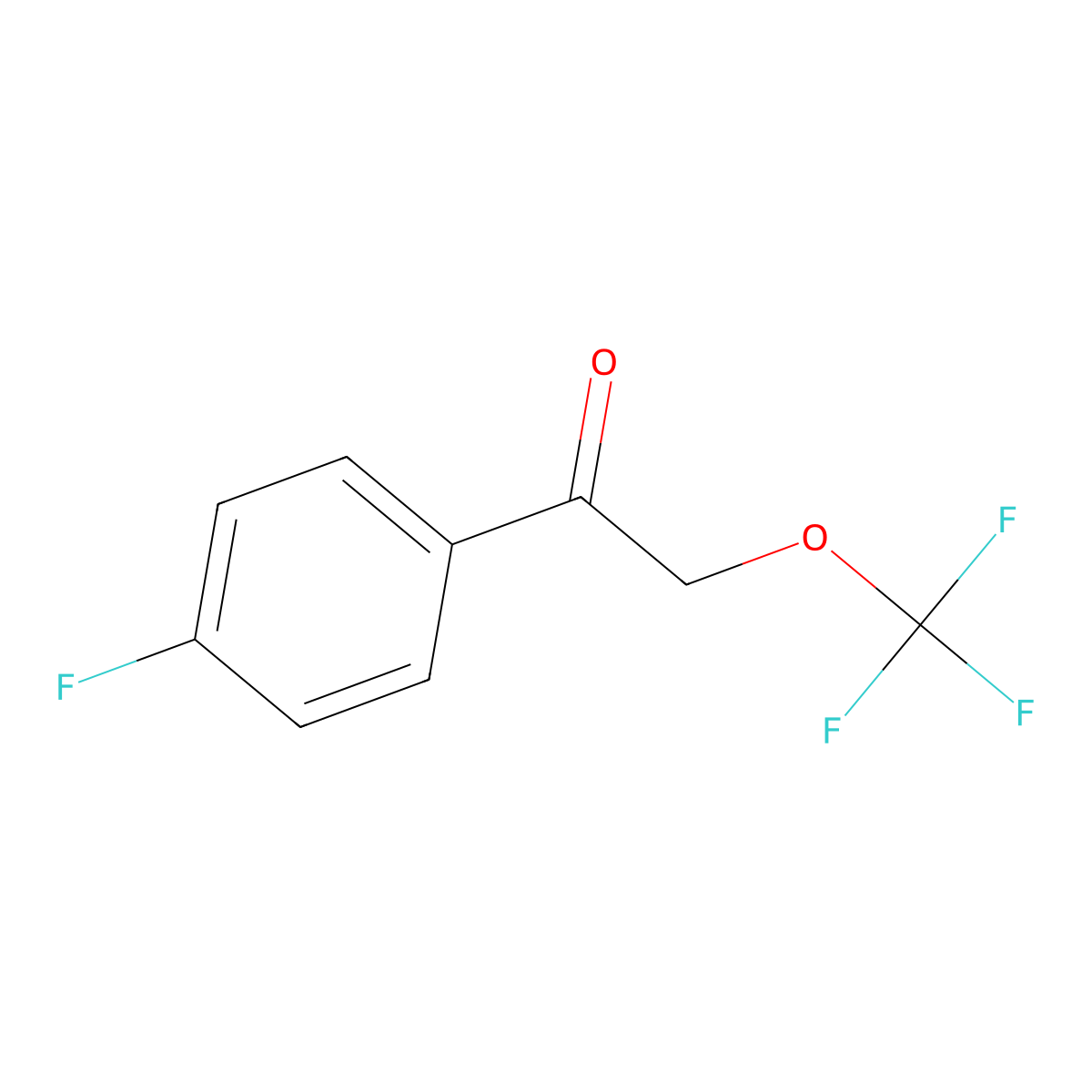 1-(4-Fluorophenyl)-2-(trifluoromethoxy)ethan-1-one molecular structure, CAS 1334146-77-8