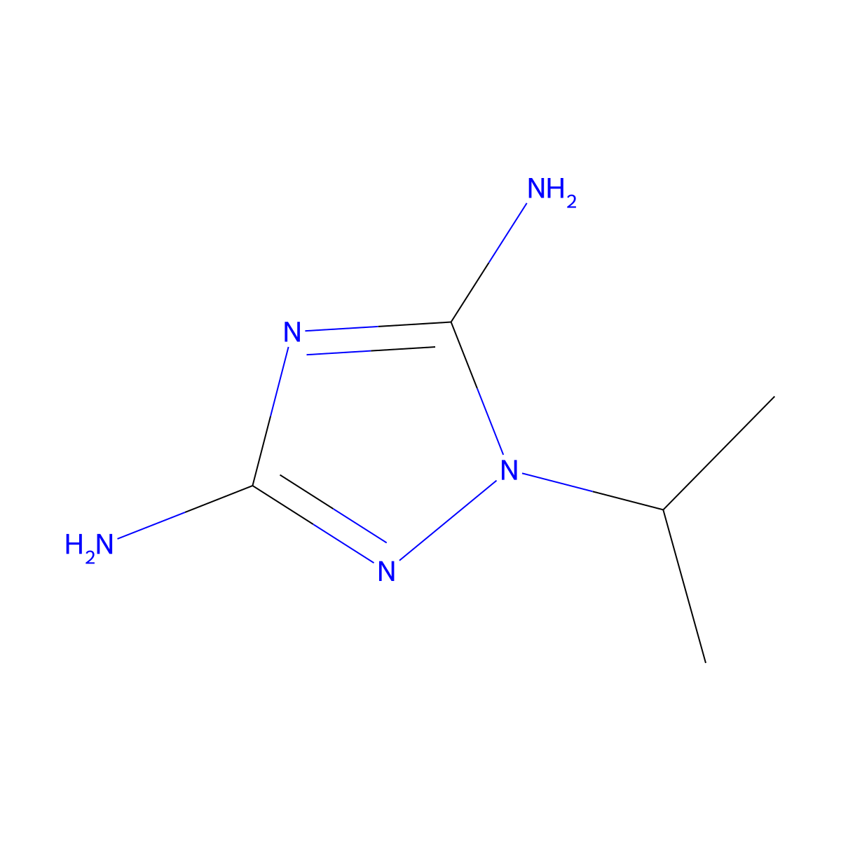 5-Imino-1-(propan-2-yl)-2,5-dihydro-1H-1,2,4-triazol-3-amine molecular structure, CAS 1334146-78-9
