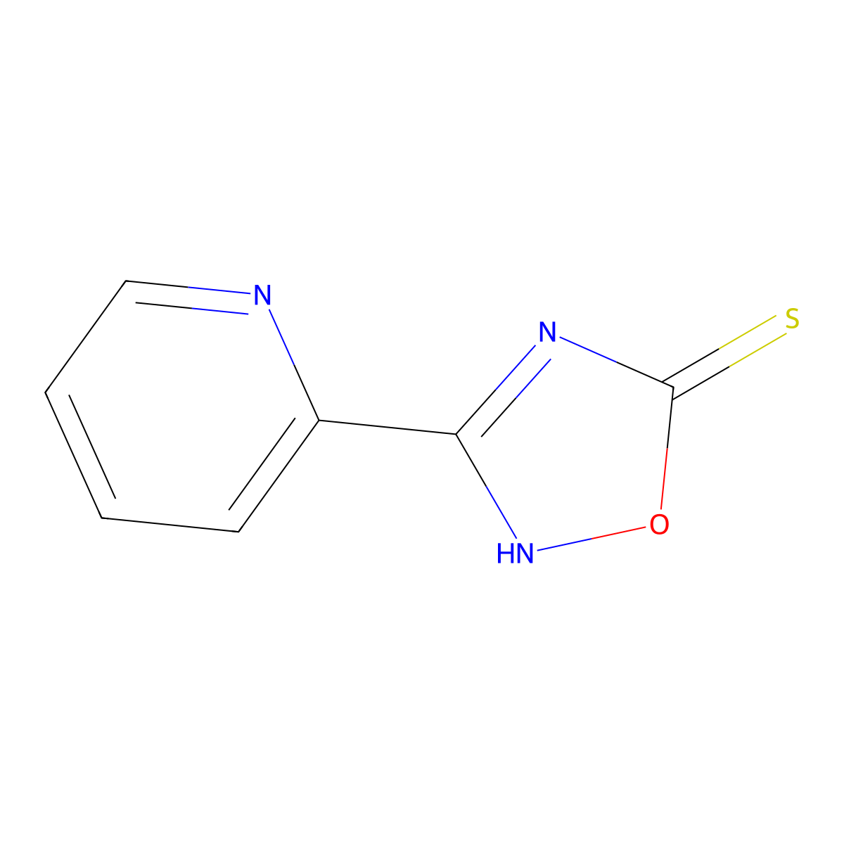 3-(Pyridin-2-yl)-1,2,4-oxadiazole-5-thiol molecular structure, CAS 1334147-08-8