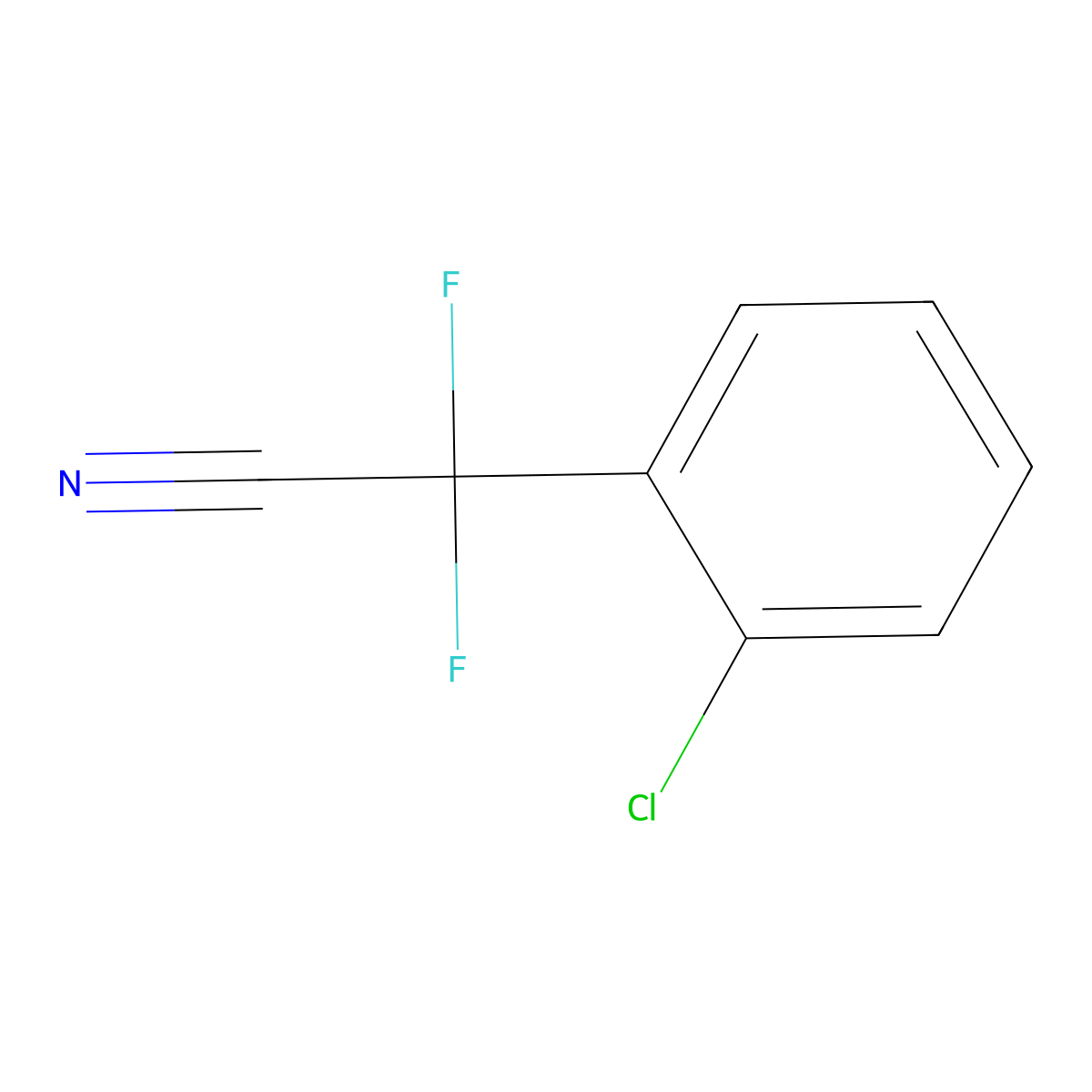 2-(2-Chlorophenyl)-2,2-difluoroacetonitrile molecular structure, CAS 1334147-39-5
