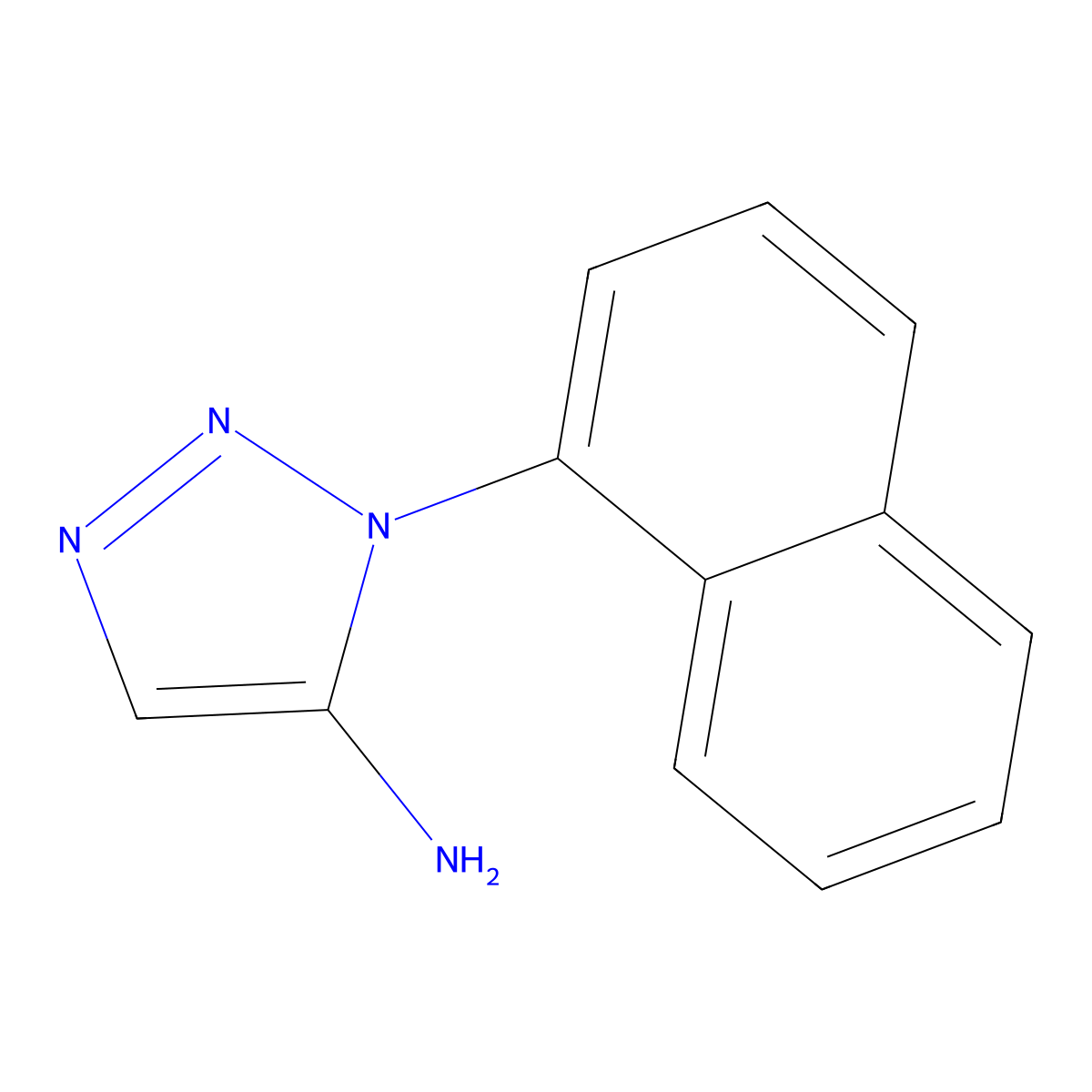 1-(naphthalen-1-yl)-1H-1,2,3-triazol-5-amine molecular structure, CAS 1334147-42-0