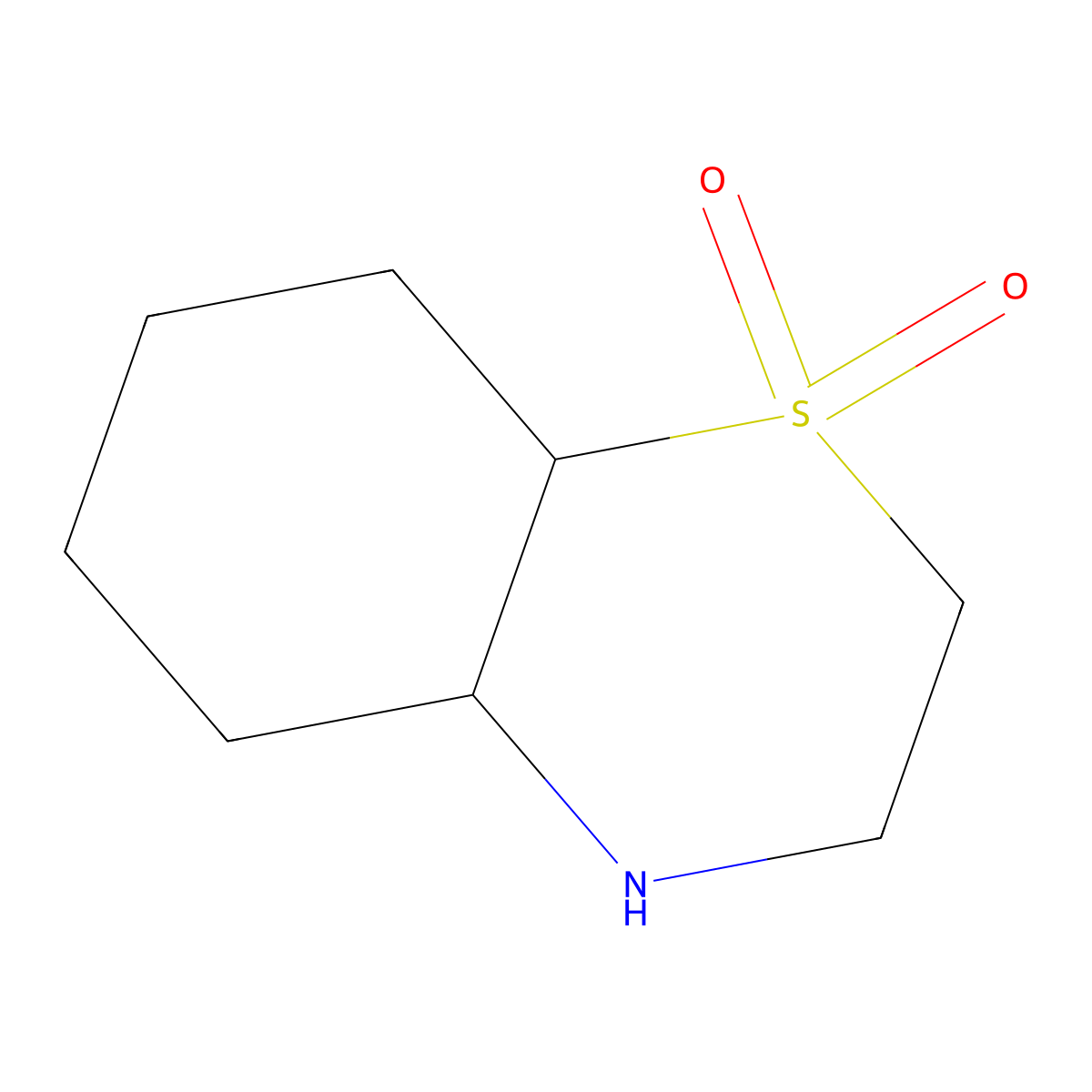 Octahydro-2H-benzo[b][1,4]thiazine 1,1-dioxide molecular structure, CAS 1334147-44-2