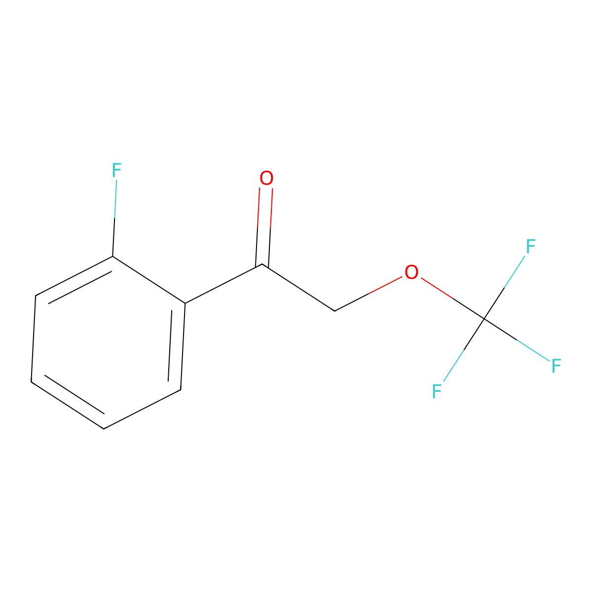 1-(2-Fluorophenyl)-2-(trifluoromethoxy)ethan-1-one molecular structure, CAS 1334147-58-8