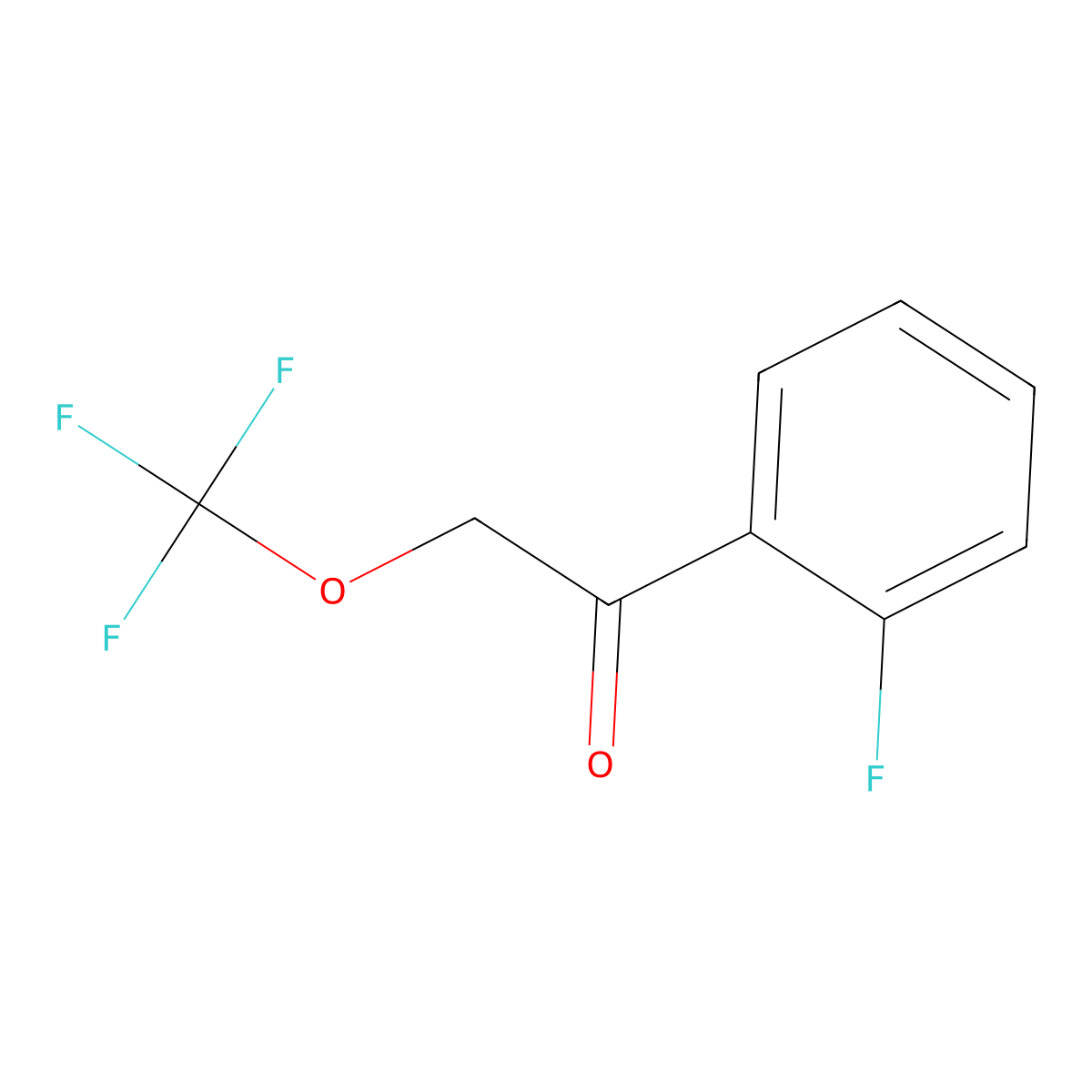 1-(2-Fluorophenyl)-2-(trifluoromethoxy)ethan-1-one molecular structure, CAS 1334147-58-8