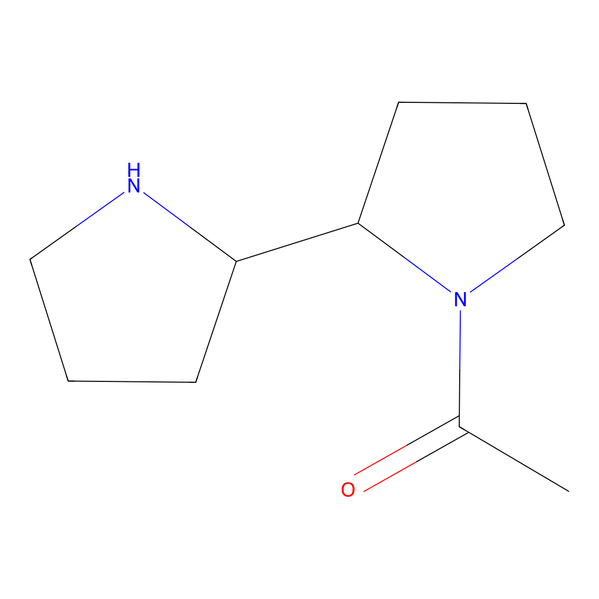 1-[2-(Pyrrolidin-2-yl)pyrrolidin-1-yl]ethan-1-one molecular structure, CAS 1334147-80-6