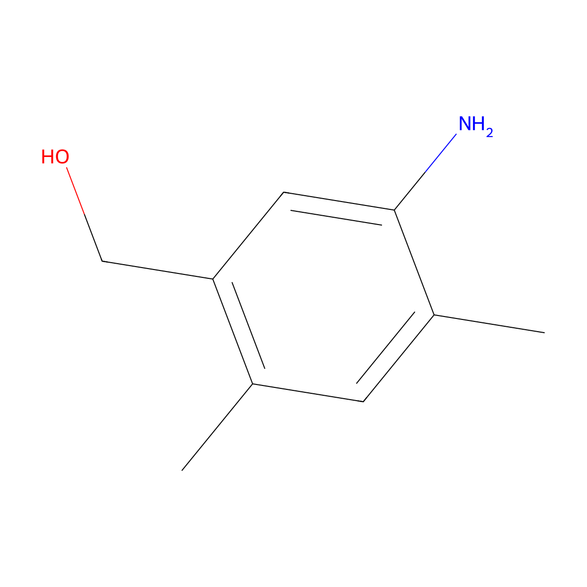(5-Amino-2,4-dimethylphenyl)methanol molecular structure, CAS 1334148-06-9
