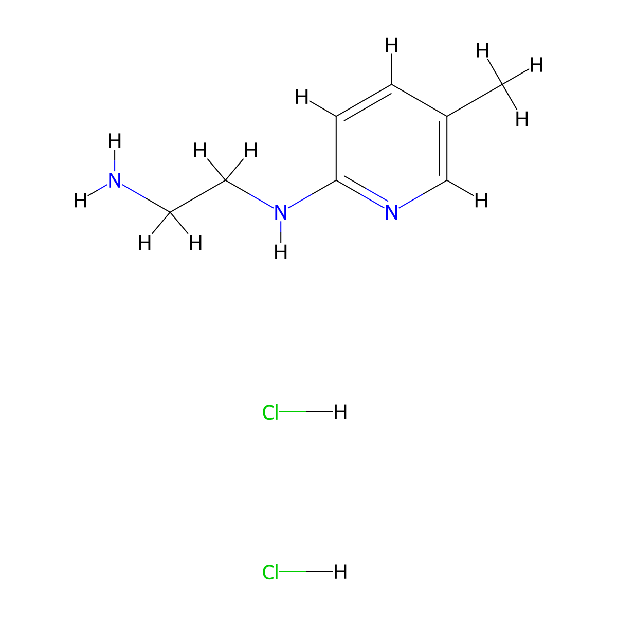 N-(2-aminoethyl)-5-methylpyridin-2-amine dihydrochloride molecular structure, CAS 1334148-07-0