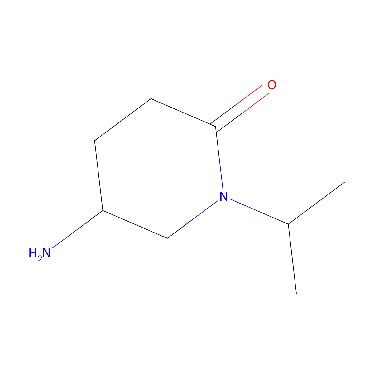 2-Piperidinone, 5-amino-1-(1-methylethyl)- molecular structure, CAS 1334148-30-9