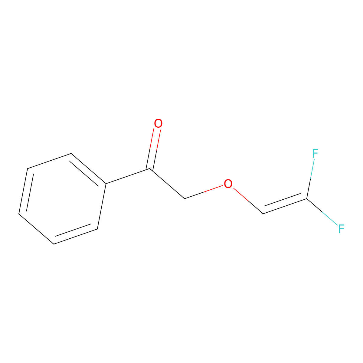 2-[(2,2-Difluoroethenyl)oxy]-1-phenylethan-1-one molecular structure, CAS 1334148-56-9