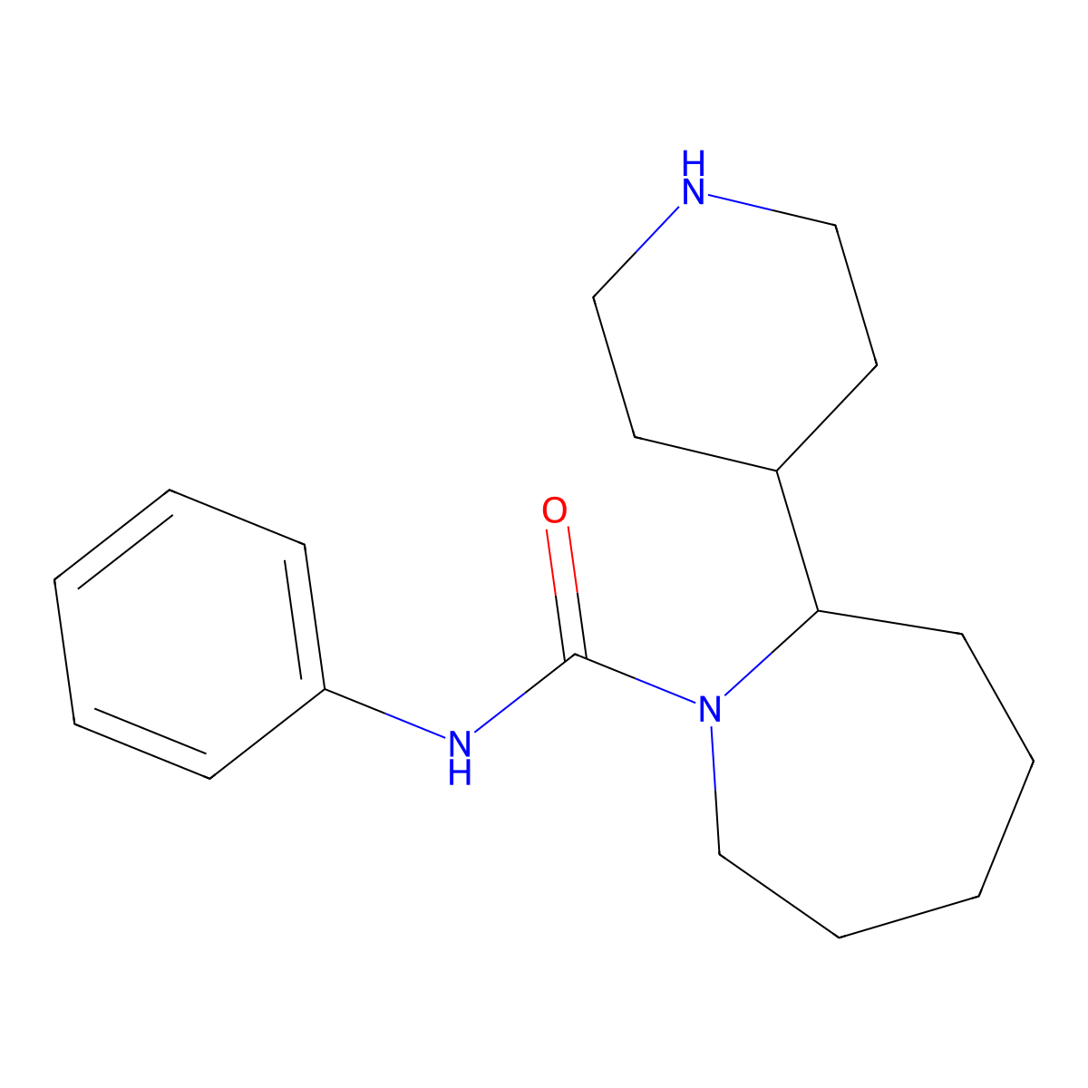 N-phenyl-2-(piperidin-4-yl)azepane-1-carboxamide molecular structure, CAS 1334148-71-8