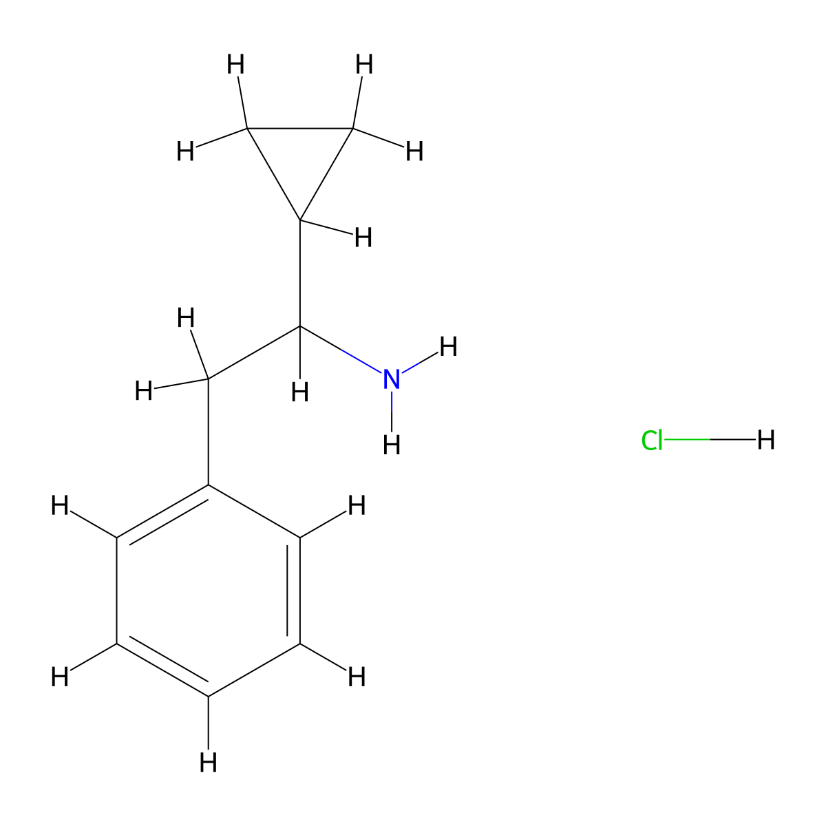1-Cyclopropyl-2-phenylethan-1-amine hydrochloride molecular structure, CAS 1334148-78-5