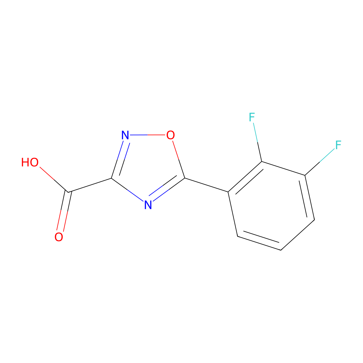 5-(2,3-Difluorophenyl)-1,2,4-oxadiazole-3-carboxylic acid molecular structure, CAS 1334148-83-2