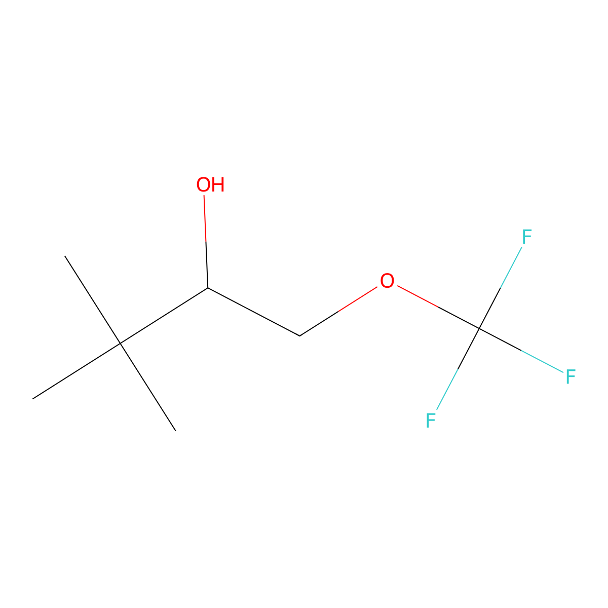 3,3-Dimethyl-1-(trifluoromethoxy)butan-2-ol molecular structure, CAS 1334148-92-3