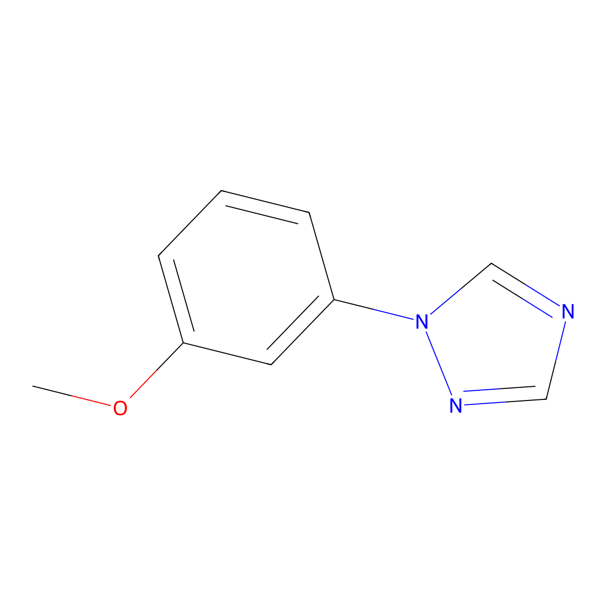 1-(3-methoxyphenyl)-1H-1,2,4-triazole molecular structure, CAS 1334149-02-8