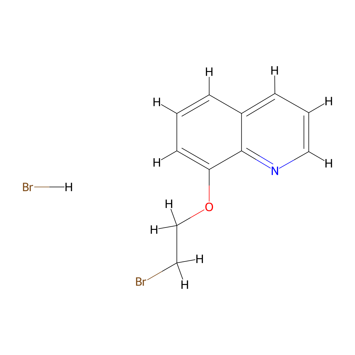 8-(2-Bromoethoxy)quinoline hydrobromide molecular structure, CAS 1334149-03-9