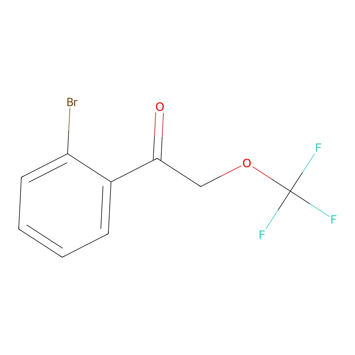 1-(2-Bromophenyl)-2-(trifluoromethoxy)ethan-1-one molecular structure, CAS 1334149-33-5